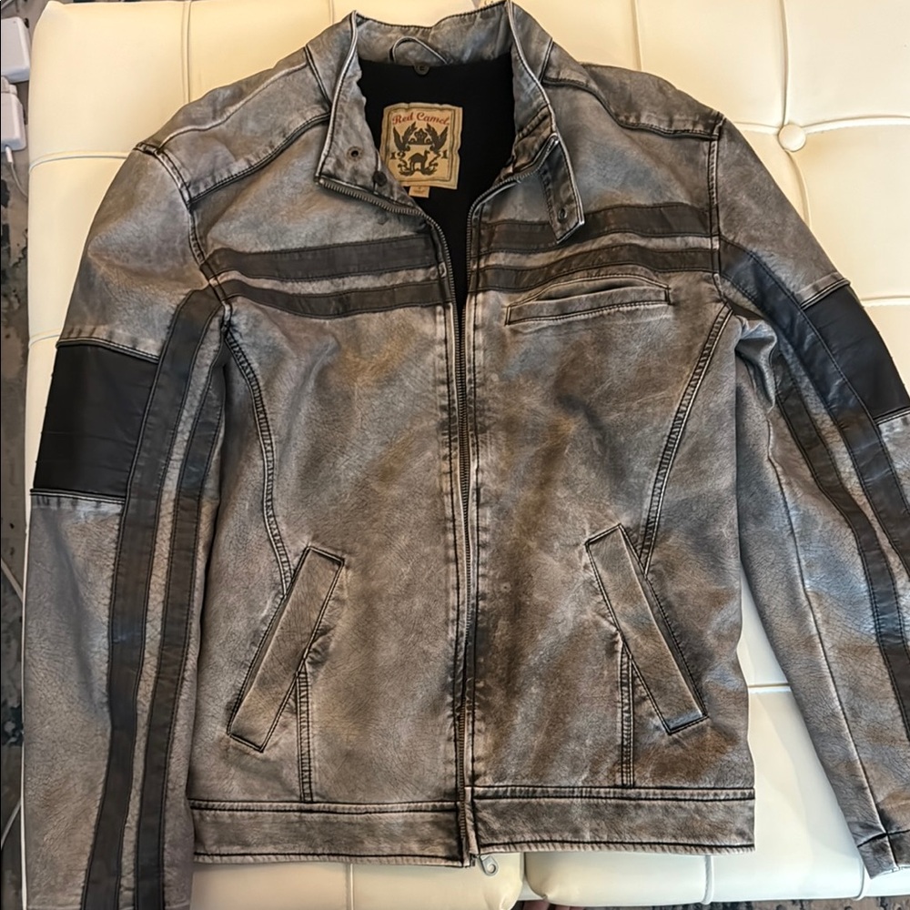 Red Camel Men’s Vintage-Style Faux Leather Jacket